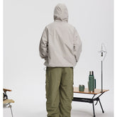 Unisex Jacket Shell Jacket Waterproof Hooded Jacket Men and Women Couple Sports Jacket